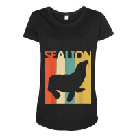 Cute Sea Lion Animal Maternity Scoop Neck T-shirt | Artistshot