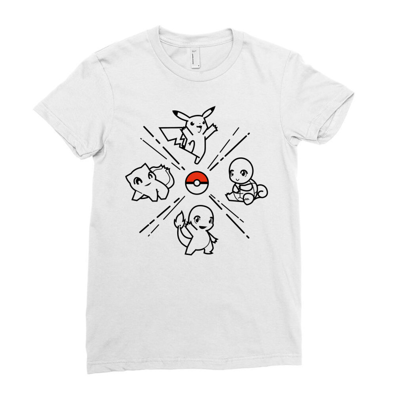 Minimal Monsters Ladies Fitted T-Shirt by jameszestrada | Artistshot