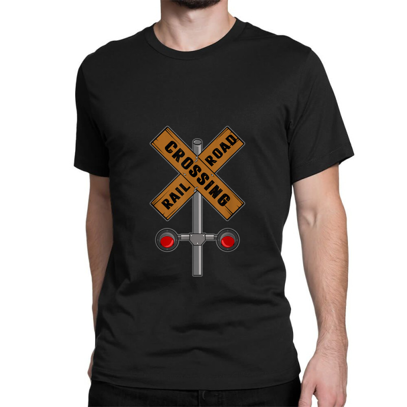 Railroad Crossing Road Sign Crossing Kids T-Shirt for Sale by