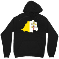 Flag Map Of Holy See Unisex Hoodie | Artistshot