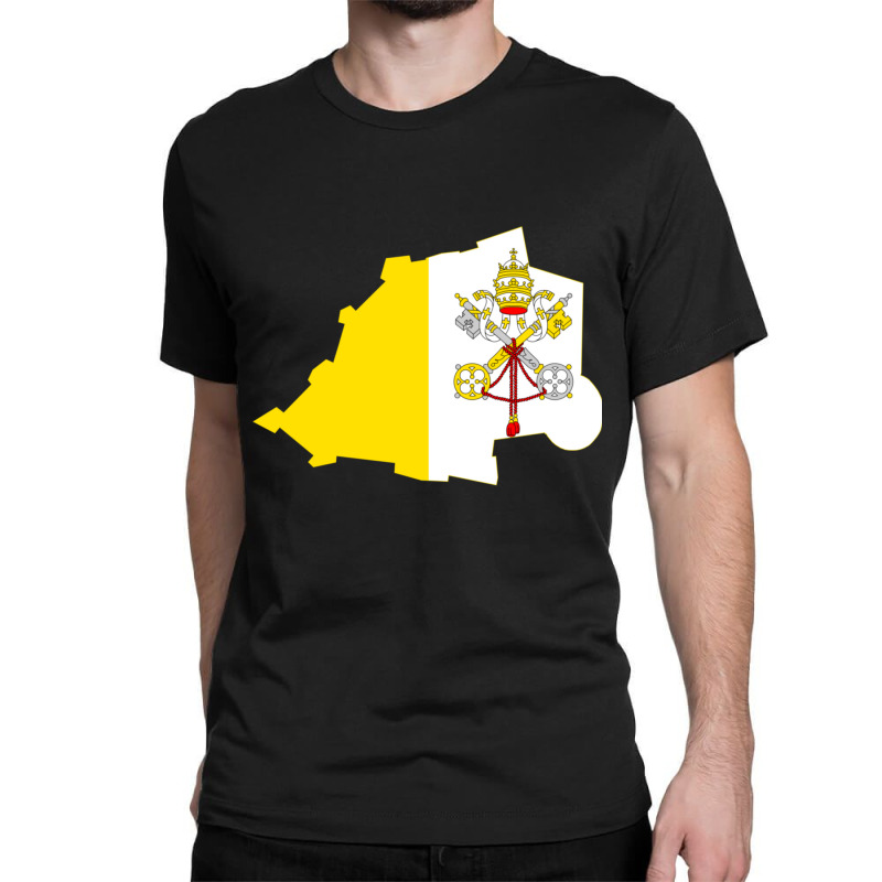 Flag Map Of Holy See Classic T-shirt | Artistshot