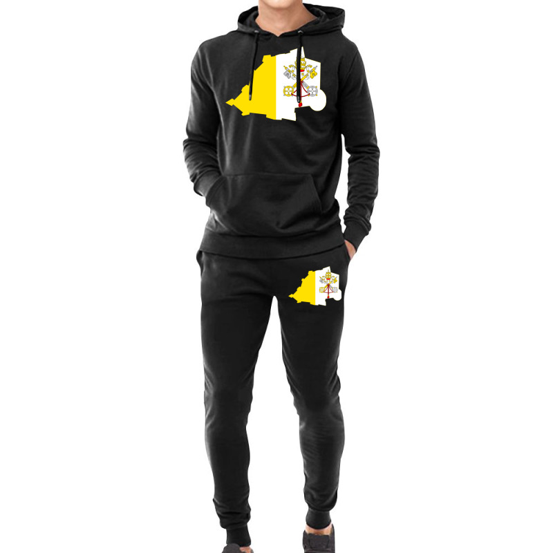 Flag Map Of Holy See Hoodie & Jogger Set | Artistshot