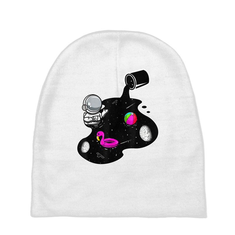 Funny Galaxy Milky Way Astronaut Space Pool T Shirt Baby Beanies by ormtbkluss | Artistshot