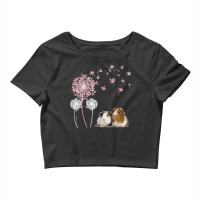 Dandelion Guinea Pig Cute Guinea Pig Floral Dandelion Spread Crop Top | Artistshot