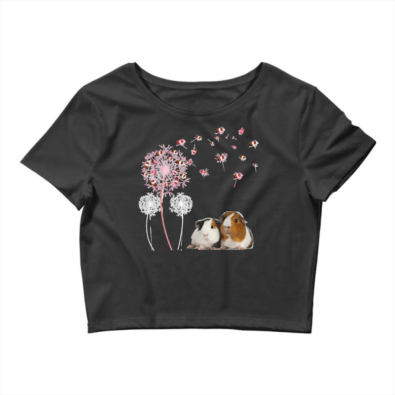 Dandelion Guinea Pig Cute Guinea Pig Floral Dandelion Spread Crop Top by JOSEPHDOMINICWILLIS | Artistshot