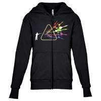 Prism Dart Philosophy Rainbow Triangular Prism Science T Shirt Youth Zipper Hoodie | Artistshot