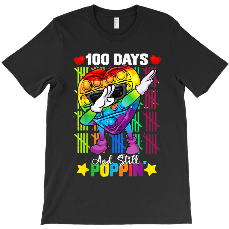 Dabbing Fidget Toy 100 Days Of School Still Poppin Pop It T-shirt | Artistshot