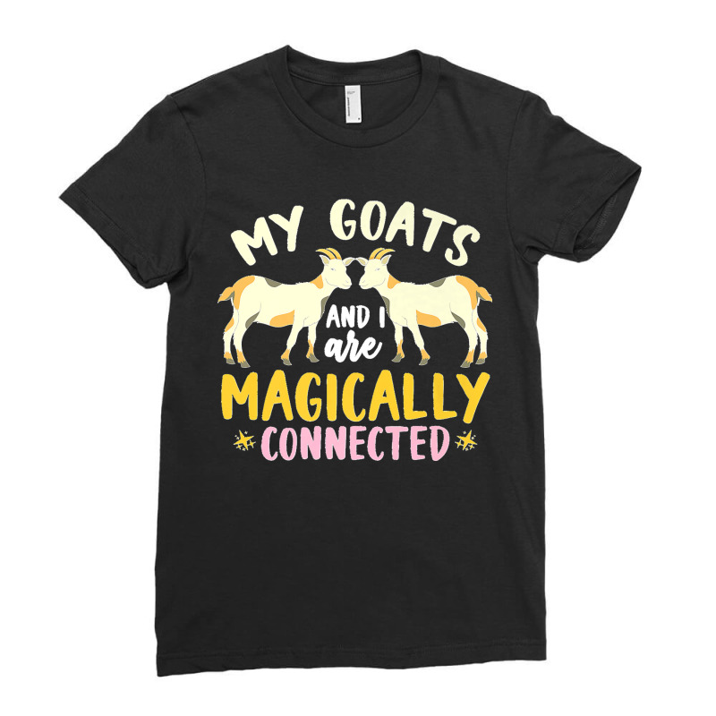 Farm Animal Lover Goat Lover Farmer Farming Funny Goat Premium Ladies Fitted T-Shirt by ENIDLWHITE | Artistshot