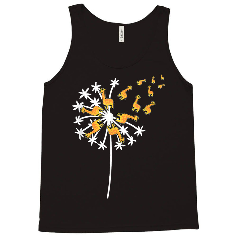 Dandelion Flying Giraffe Flower Wildlife Zookeeper Herbalist Tank Top by ROGERWILLIAMWARD | Artistshot