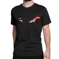 Flag Map Of Malaysia Classic T-shirt | Artistshot