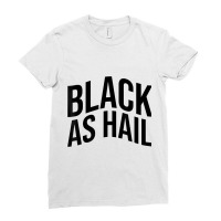 Black As Hail Michigan Ladies Fitted T-shirt | Artistshot