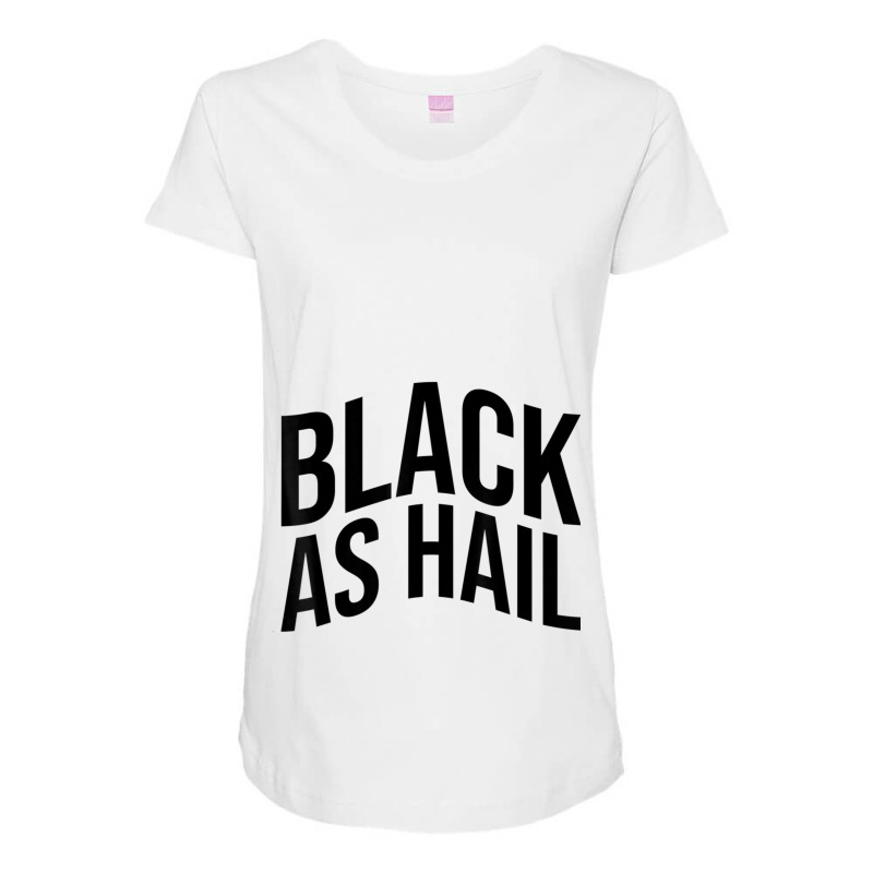 Black As Hail Michigan Maternity Scoop Neck T-shirt by APRILHOLLARS | Artistshot