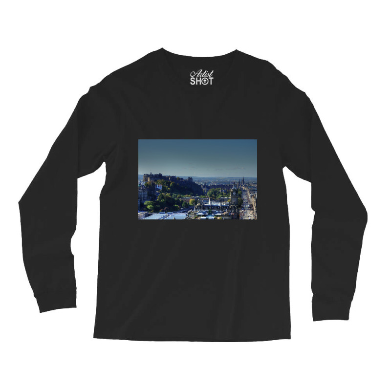 Edinburgh City Centre, Scotland Long Sleeve Shirts | Artistshot