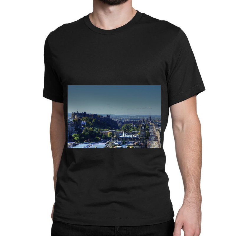 Edinburgh City Centre, Scotland Classic T-shirt | Artistshot