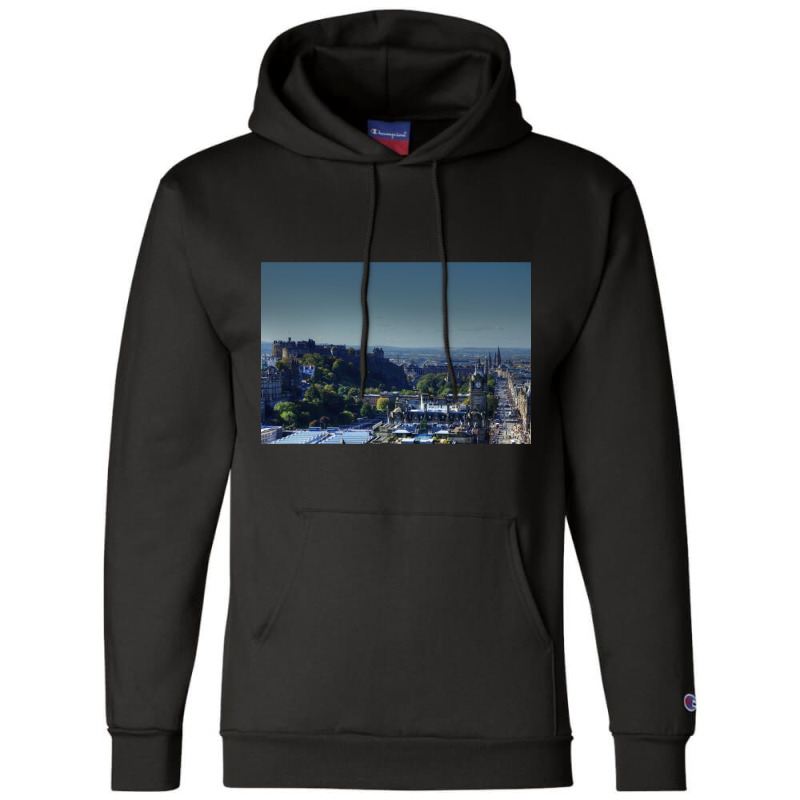 Edinburgh City Centre, Scotland Champion Hoodie | Artistshot