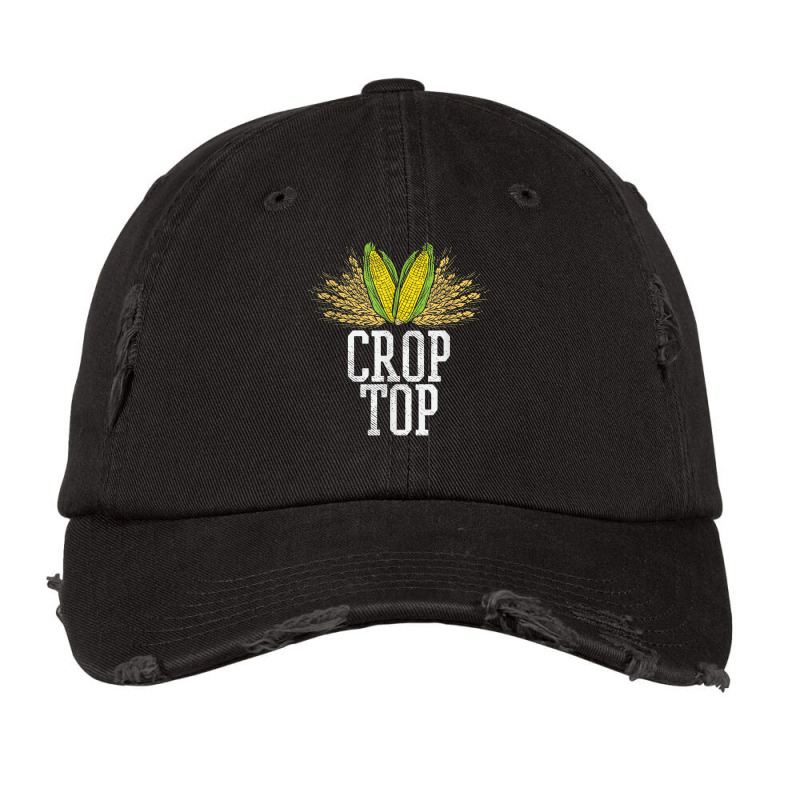 Crop Top Farm Pun Corn Farming - Agriculture - Funny Farmer Vintage Cap | Artistshot