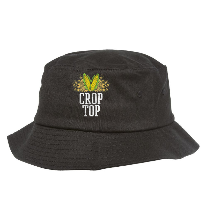 Crop Top Farm Pun Corn Farming - Agriculture - Funny Farmer Bucket Hat | Artistshot