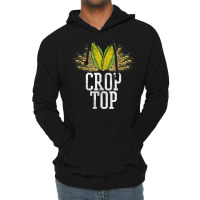 Crop Top Farm Pun Corn Farming - Agriculture - Funny Farmer Lightweight Hoodie | Artistshot