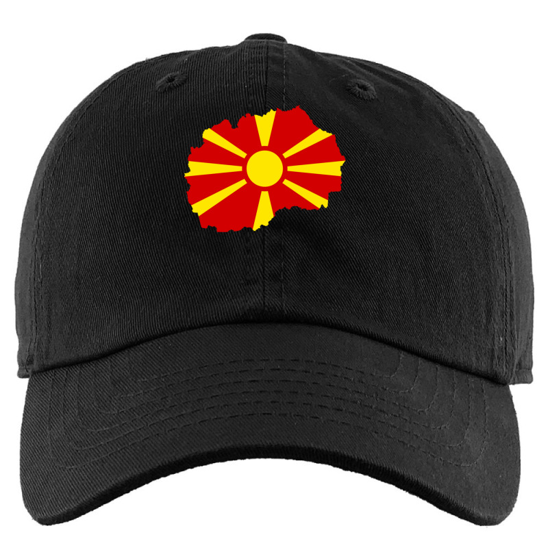 Flag Map Of North Macedonia Kids Cap | Artistshot