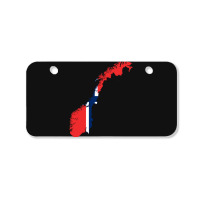 Flag Map Of Norway Bicycle License Plate | Artistshot