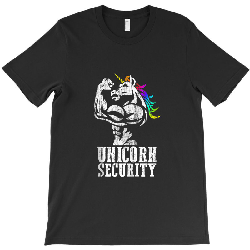 Unicorn Security Rainbow Muscle Manly Funny Christmas Gift Tank Top T-shirt | Artistshot