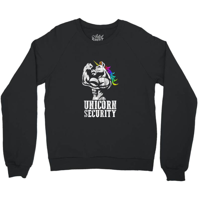 Unicorn Security Rainbow Muscle Manly Funny Christmas Gift Tank Top Crewneck Sweatshirt | Artistshot