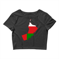 Flag Map Of Oman Crop Top | Artistshot