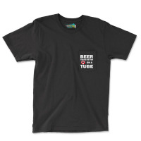 Funny Beer Drinking River Rafting Hilarious River Rat Pocket T-shirt | Artistshot