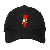 Flag Map Of Portugal Adjustable Cap | Artistshot