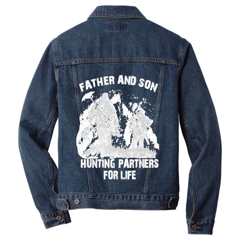 Father And Son Hunting Partners For Life Men Denim Jacket | Artistshot