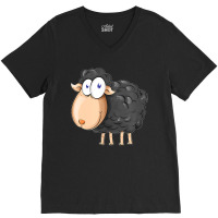 Funny Black Baa Sheep V-neck Tee | Artistshot