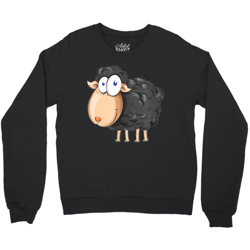 Funny Black Baa Sheep Crewneck Sweatshirt | Artistshot