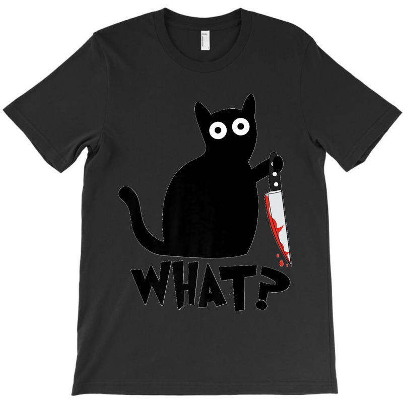 Funny Black Cat What Cute Suspicious Kitten Gift Women Men Premium T-shirt | Artistshot