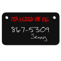 Jenny 8675309 Motorcycle License Plate | Artistshot