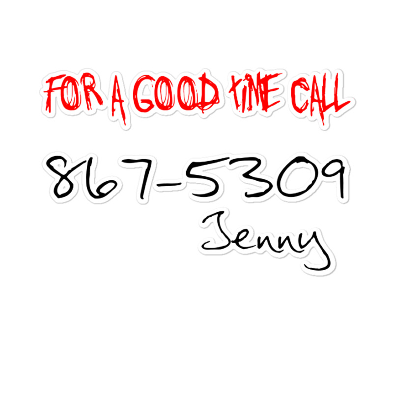 Jenny 8675309 Sticker | Artistshot