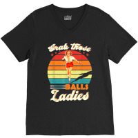 Funny Bowling Art For Bowler Women Girl Ball Bowling Lover V-neck Tee | Artistshot