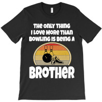 Funny Bowling Brother Sibling Bowler Retro Sunset Team Group Premium T-shirt | Artistshot