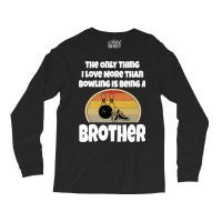 Funny Bowling Brother Sibling Bowler Retro Sunset Team Group Premium Long Sleeve Shirts | Artistshot