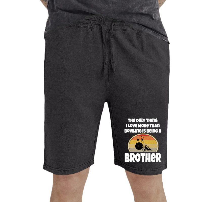 Funny Bowling Brother Sibling Bowler Retro Sunset Team Group Premium Vintage Short | Artistshot