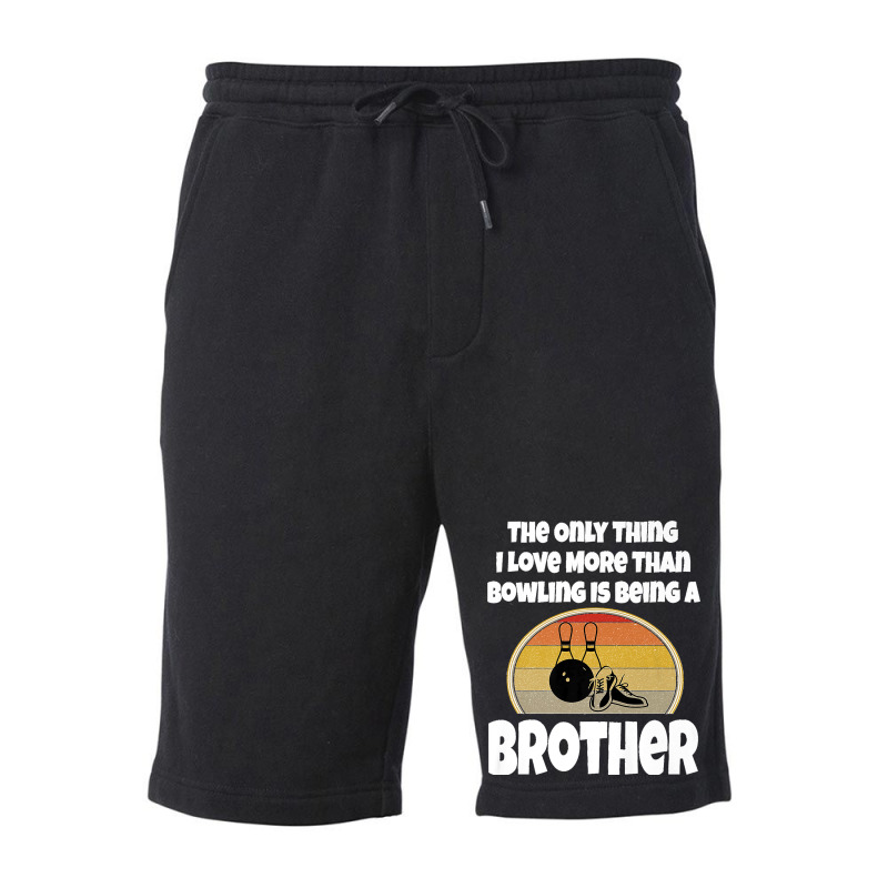 Funny Bowling Brother Sibling Bowler Retro Sunset Team Group Premium Fleece Short | Artistshot