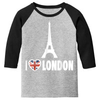 London   I Love London   I Heart London Funny Eiffel Tower T Shirt Youth 3/4 Sleeve | Artistshot