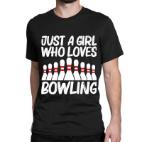 Funny Bowling Design For Girls Kids Spare Ball Game League Premium Classic T-shirt | Artistshot