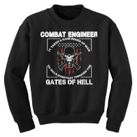 Mens Combat Engineer Rare Breed Of Man Combat Engineering T Shirt Youth Sweatshirt | Artistshot