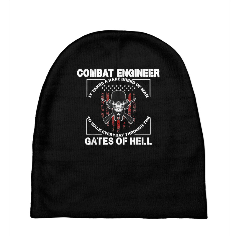 Mens Combat Engineer Rare Breed Of Man Combat Engineering T Shirt Baby Beanies by vivianadubcy | Artistshot