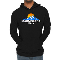 Marmolada Italy Italian Mountains T Shirt Lightweight Hoodie | Artistshot