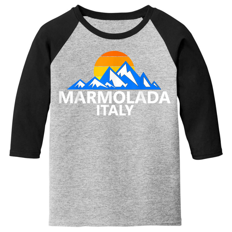 Marmolada Italy Italian Mountains T Shirt Youth 3/4 Sleeve by enaqr0esch | Artistshot