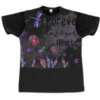 Forever In Our Hearts Dandelion Dragonfly Memorial Women Men Graphic T-shirt | Artistshot