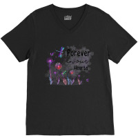 Forever In Our Hearts Dandelion Dragonfly Memorial Women Men V-neck Tee | Artistshot