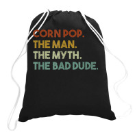 Vintage Corn Pop Was A Bad Dude Funny Drawstring Bags | Artistshot