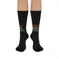 Vintage Corn Pop Was A Bad Dude Funny Crew Socks | Artistshot